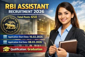 RBI Assistant Recruitment 2026: Apply Online for 650 Posts