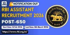 RBI Assistant Recruitment 2026: Apply Online for 650 Posts