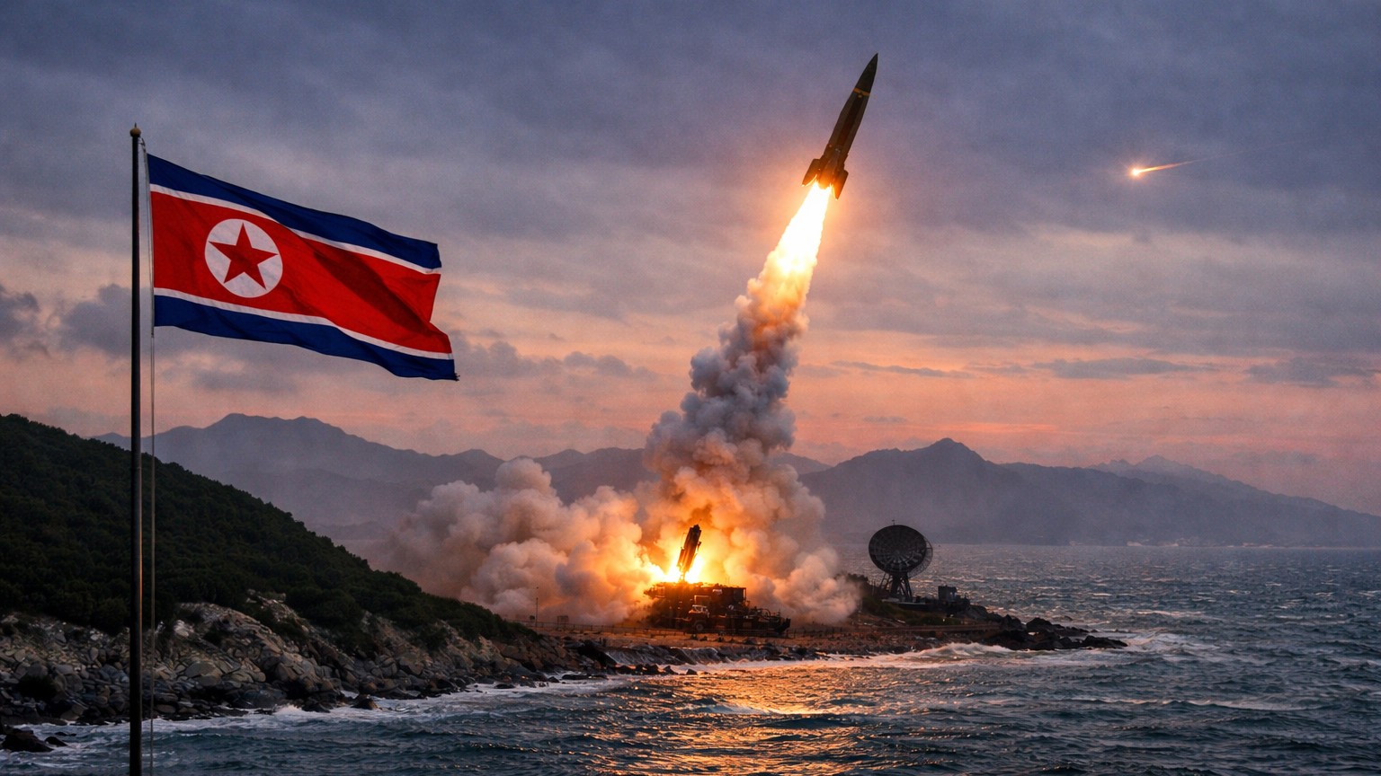 North Korea Fires Ballistic Missile Towards Sea During US-South Korea Drills