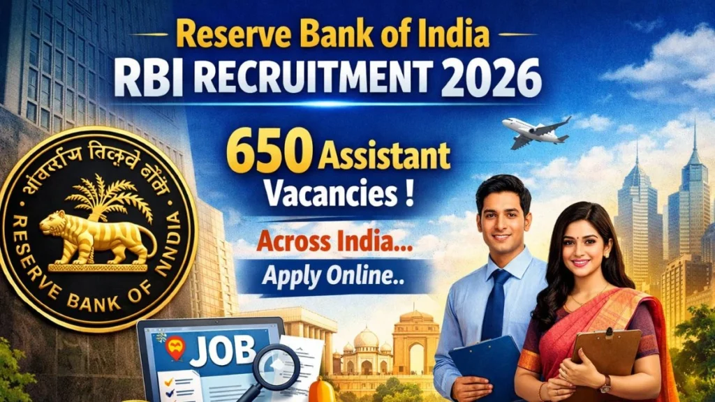 RBI Assistant Recruitment 2026: Apply Online for 650 Posts