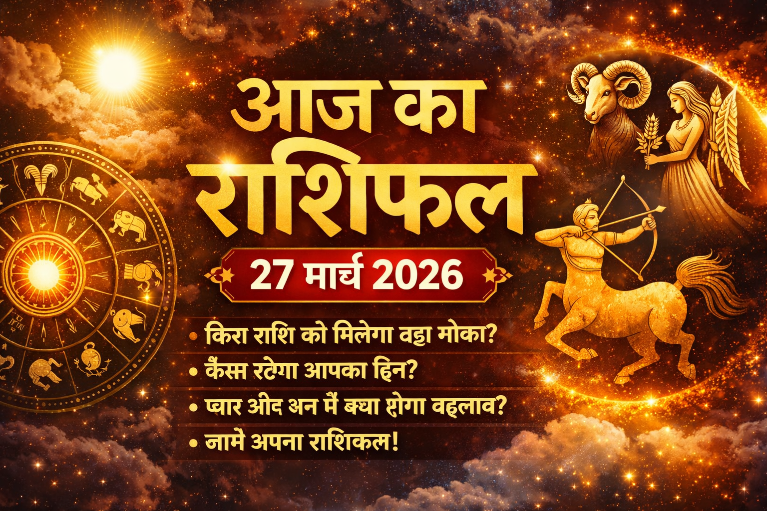 Aaj Ka Rashifal 27 March 2026