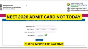 NEET UG 2026 admit card