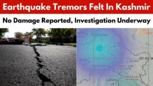 Earthquake Tremors Felt in Kashmir Parts