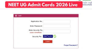 NEET UG 2026 admit card