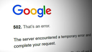 Google Server Error