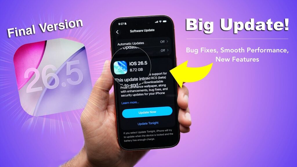 Apple iOS 26.5 Update