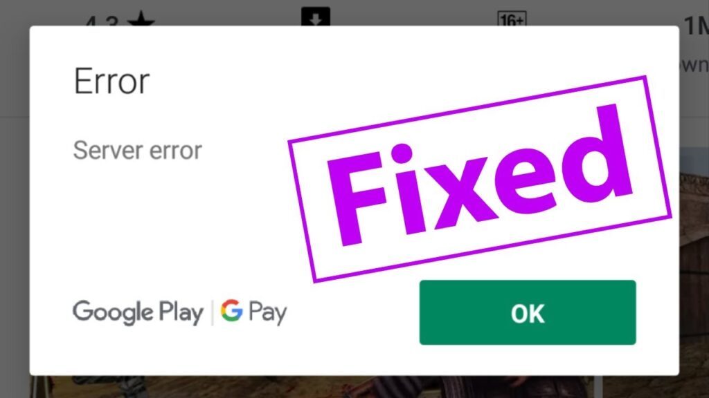 Google Server Error