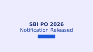 SBI PO Notification 2026