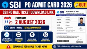SBI PO Hall Ticket